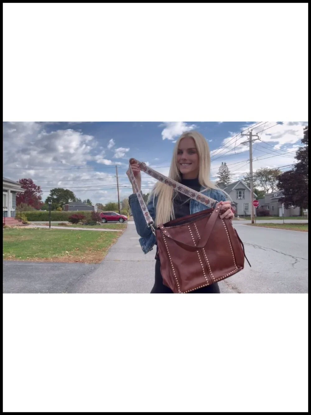 Hobo Studded Purse and Wallet Set for Women, Faux Leather Shoulder Bag